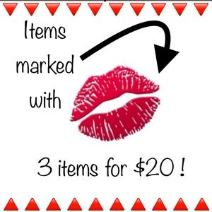 💋BUNDLE BLOWOUT SALE‼️ Pick 3 items with 💋 = $20